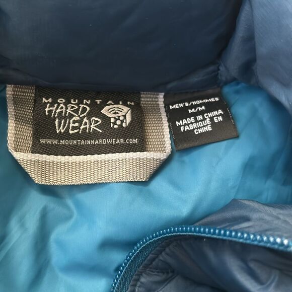 MOUNTAIN HARDWEAR RATIO DOWN MOUNTAIN PUFFY VEST in Deep turquoise Size M - Picture 6 of 8